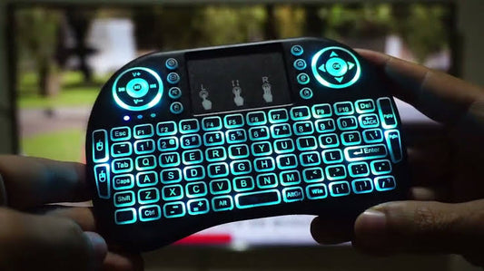 Mini teclado inalámbrico con luz