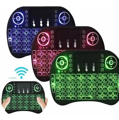 Mini teclado inalámbrico con luz