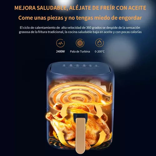 Freidora Aire Multifuncional Cocina Digital 6.8l Touch