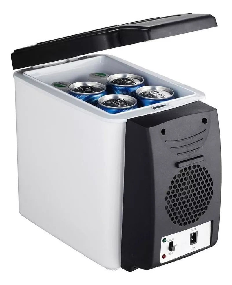 Mini Nevera 6L Hot Cold Portable Electric Cool Box Compresor Nevera Congelador para Coche, Barco y jardín de Camping